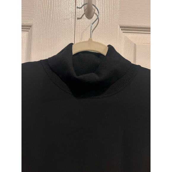 Theory Roll Neck Dress in Crepe Black Size Large - Picture 6 of 7